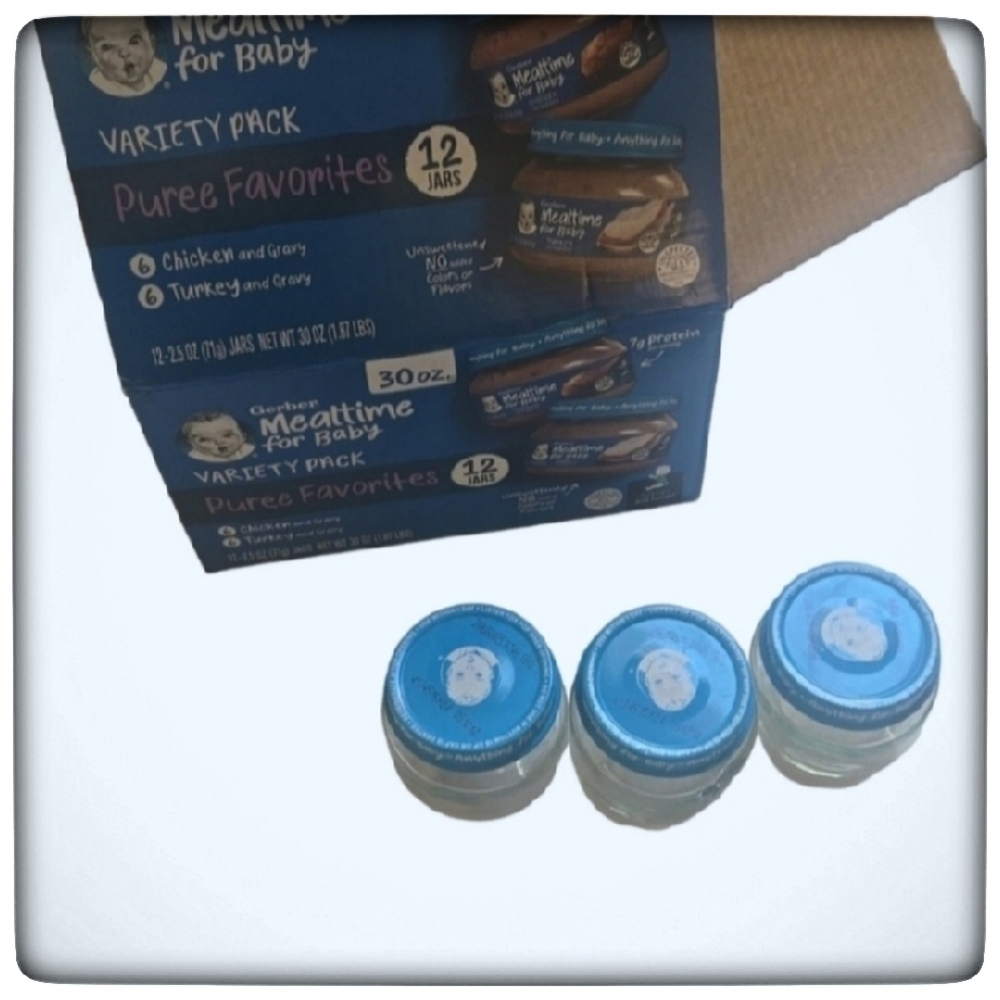 Gerber EMPTY Baby Food Jars-Lot of 12-2.5 oz Jars